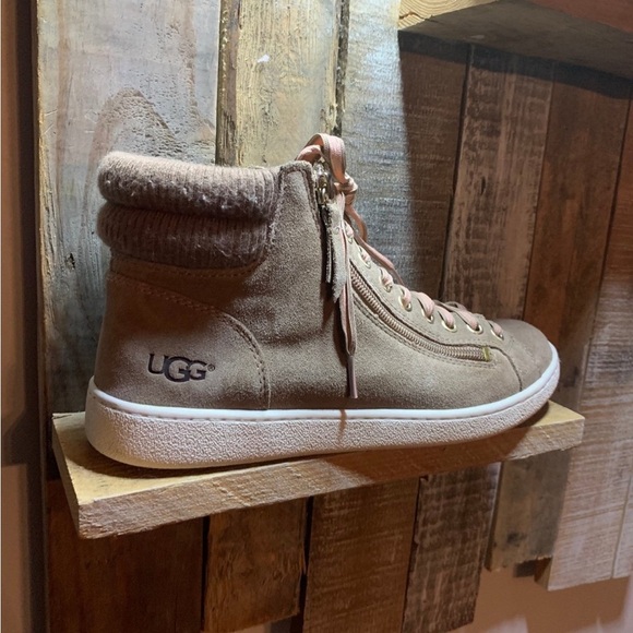 UGG Olive High-Top Sneakers in Brown sz 9 - Picture 2 of 5